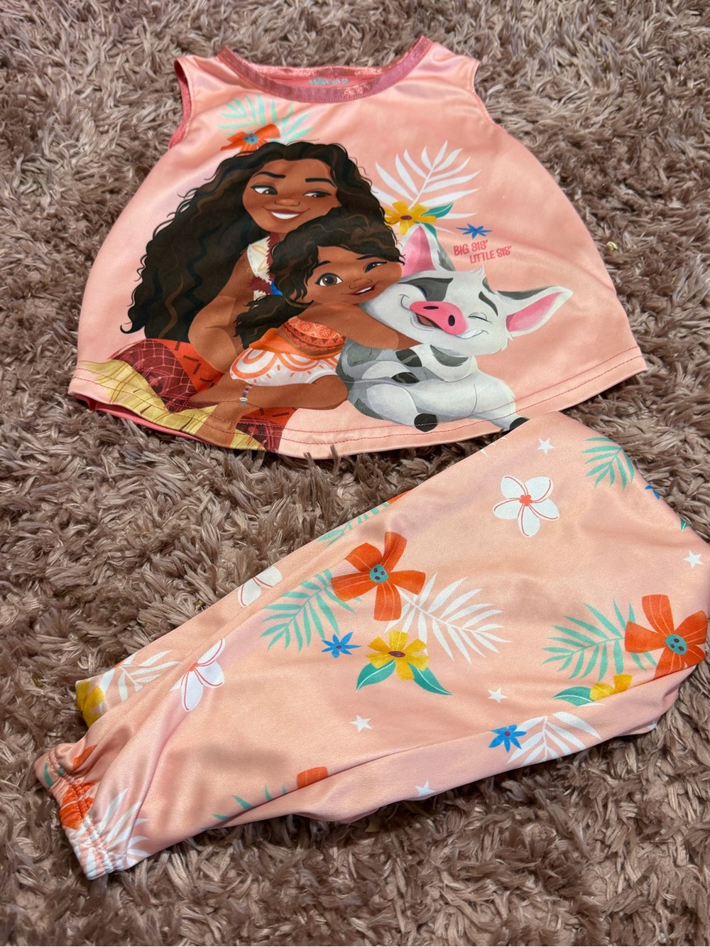 Moana 2 Tropical Peach Pajama 2 piece set
